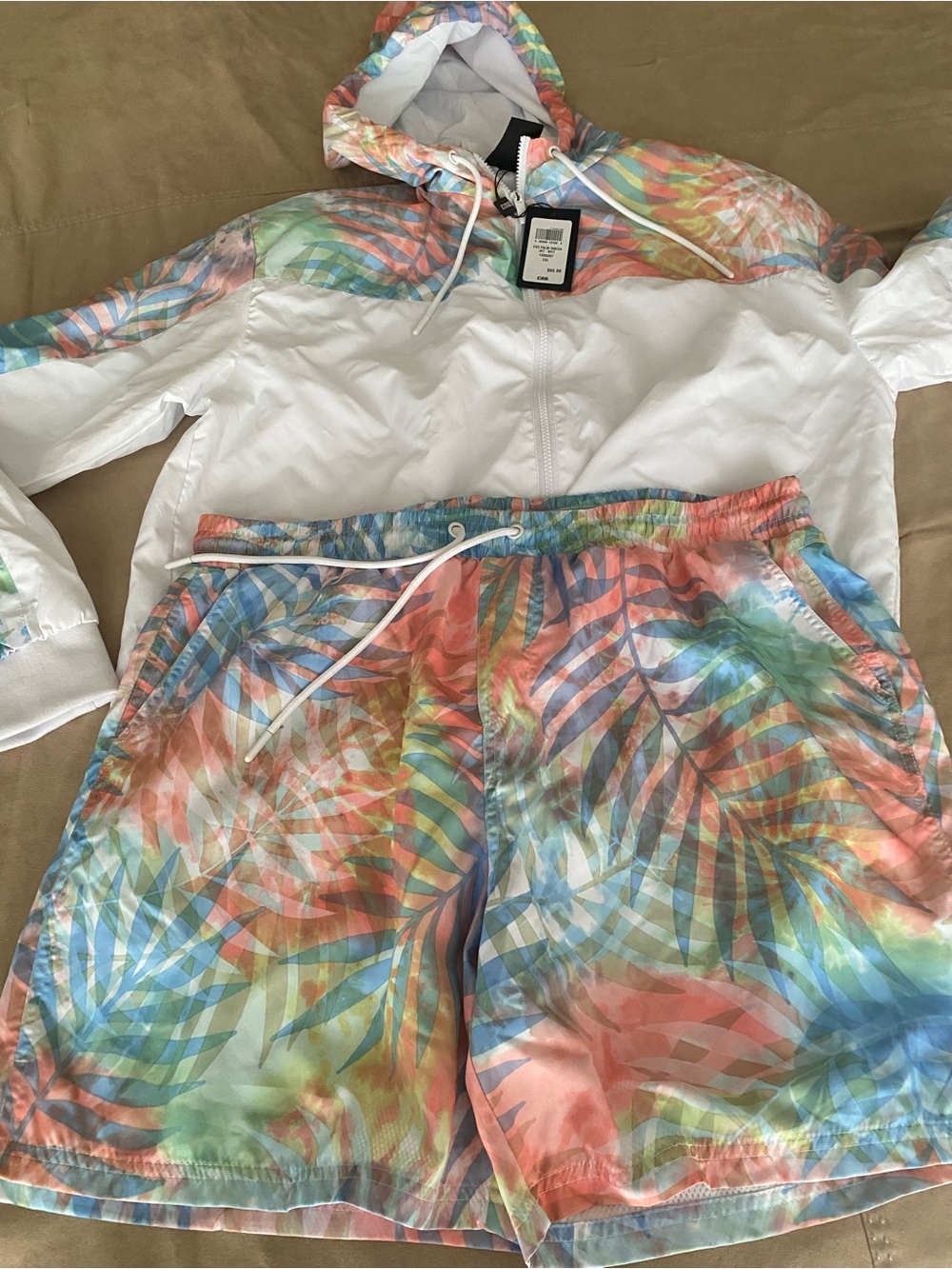 Champs Multicolor Tropical Print Men’s Shorts & Jacket